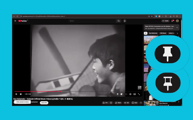 Pin-Tube dashboard for managing and exporting saved videos